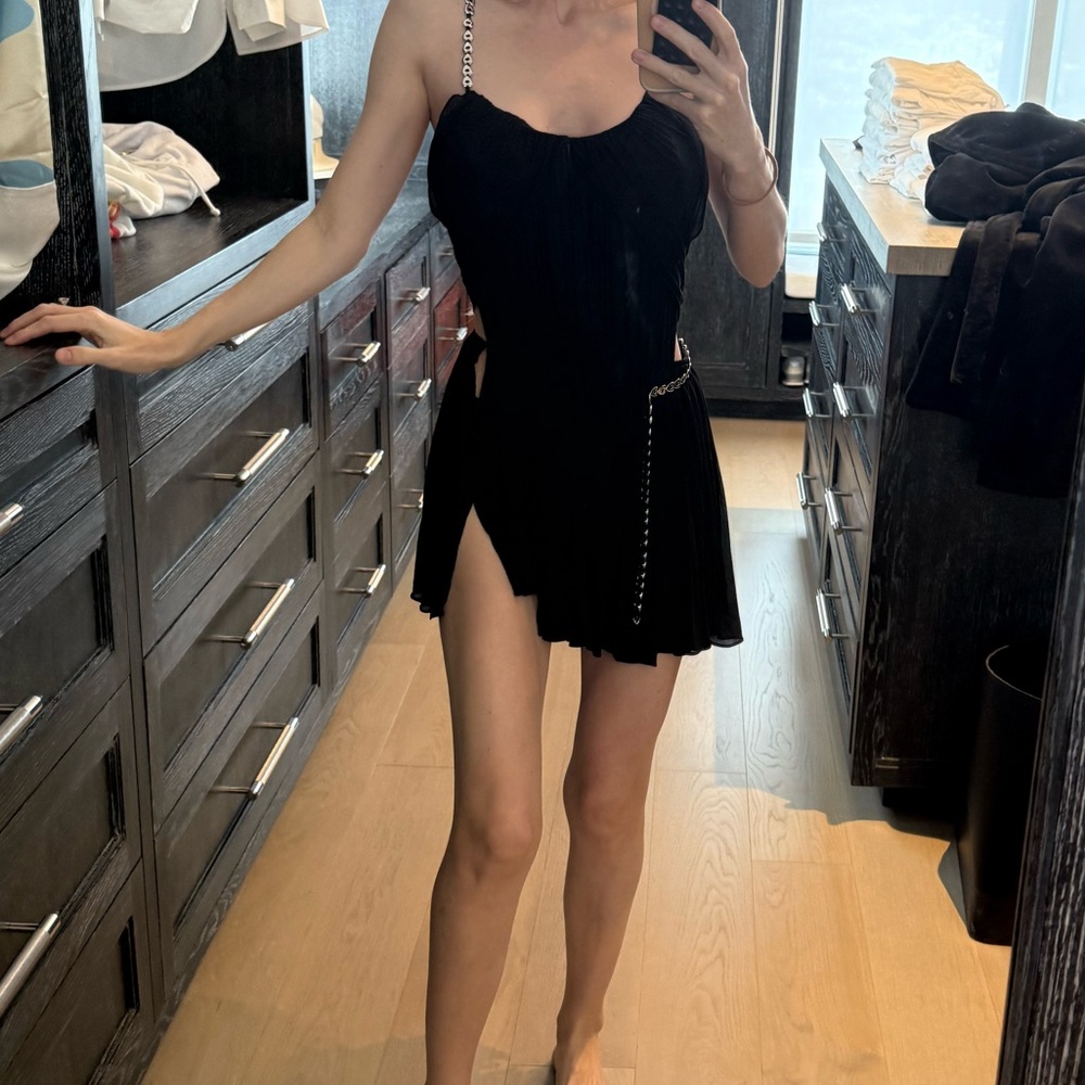 Alaia Black Jersey Mini Dress